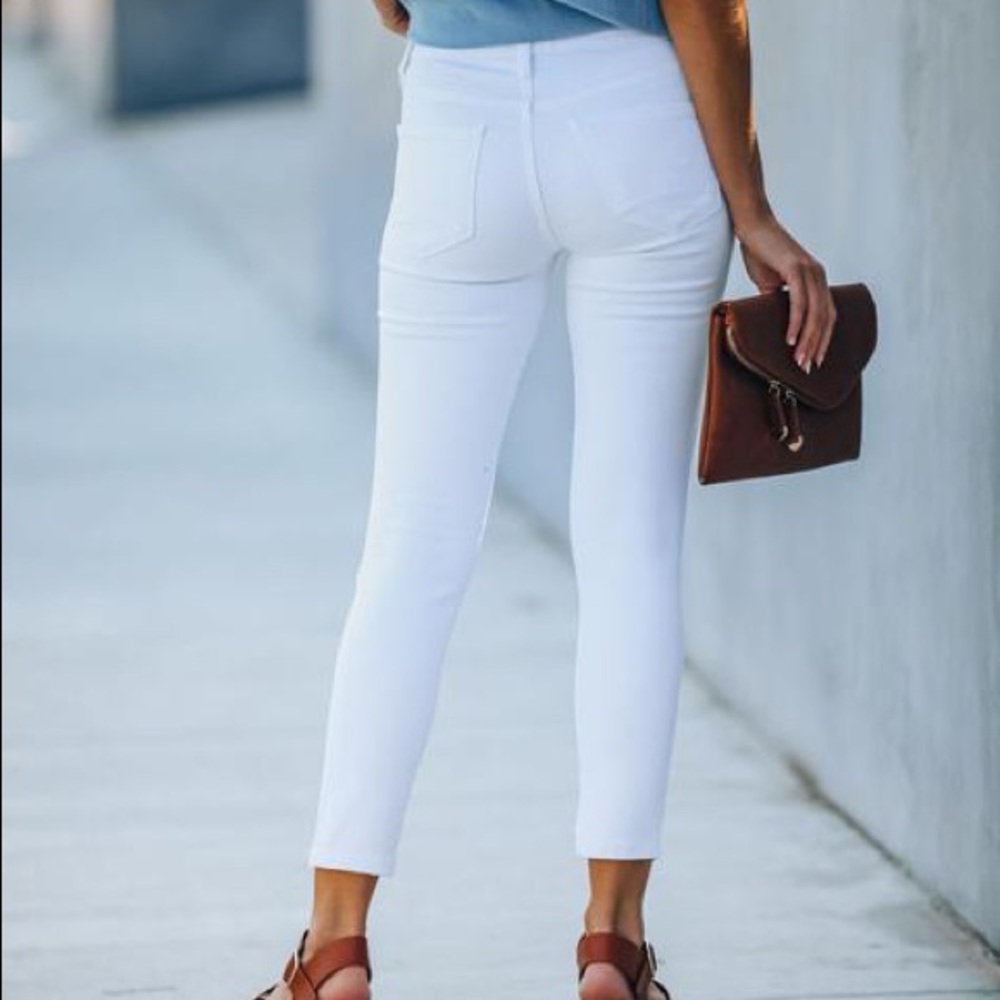 WHITEHAVEN MID RISE DISTRESSED SKINNY JEANS VICI - Picture 2 of 8